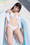 Shinonome Sena gravure swimsuit image white bikini019