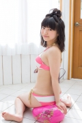 Beautiful girl idol pink and white bikini025