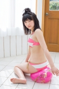 Beautiful girl idol pink and white bikini026