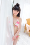 Beautiful girl idol pink and white bikini046