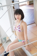 Healthy body that can play the sweet relationship of white skin x pink Risa Sawamura Swimsuit gravure020