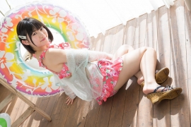 Risa Sawamura swimsuit bikini image summer mood at home009