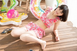 Risa Sawamura swimsuit bikini image summer mood at home025