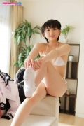 Ayaka Kasuga Sailor suit undressing white swimsuit white bikini string bikini020