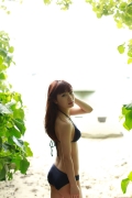 Ayumi Ishida 17 years old Morning Musume 14 Swimsuit with emerald green sea in the background010