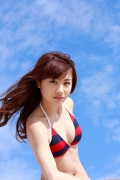 Ayumi Ishida 17 years old Morning Musume 14 Swimsuit with emerald green sea in the background054