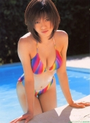 Actress Yumiko Shaku Swimsuit Gravure089