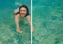 Take off everything and Yuko Oshima is an evolving swimsuit gravure045