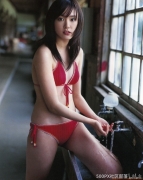 Yui Aragaki 17year-old first swimsuit with a dazzling real face095