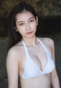 Akari Uemura swimsuit bikini picture 16 years old mystery white bikini white swimsuit006