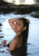 Akari Uemura swimsuit bikini picture 16 years old mystery black bikini black swimsuit cave002
