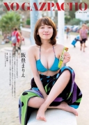 Mariie Iide gravure swimsuit picture revealing her superb neckline and slender bodywhich was unimaginablealthough she says she has no confidence in her body009