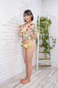 Kashiwagi Satina Yellow Swimsuit017