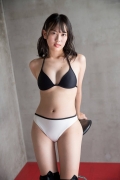 Satina Kashiwagi bikini picture black swimsuit bra white bathing suit pants036