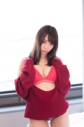Iori Moe swimsuit red bikini red bikini003