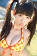 Black top beauty girl Hikari Shiina swimsuit bikini gravure028