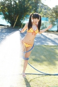 Black top beauty girl Hikari Shiina swimsuit bikini gravure031