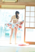 Black top beauty girl Hikari Shiina swimsuit bikini gravure034