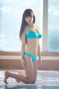 Black top beauty girl Hikari Shiina swimsuit bikini gravure041