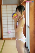 Riri Hoshino swimsuit gravure yukata flower pattern bikini020