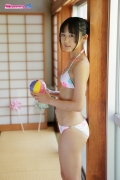 Riri Hoshino swimsuit gravure yukata flower pattern bikini017