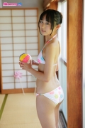 Riri Hoshino swimsuit gravure yukata flower pattern bikini019