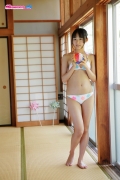 Riri Hoshino swimsuit gravure yukata flower pattern bikini015