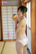 Riri Hoshino swimsuit gravure yukata flower pattern bikini021