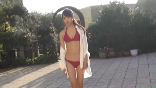 Mo Musume Haruna Iikubo Sunset and Red Bikini029