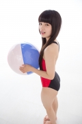 Hinako Tamaki Swimming Race Swimsuit Images NSA Beach Ball003
