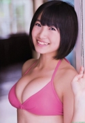 HKT48 big tits idol Mio Asanaga swimsuit gravure021