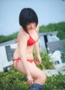HKT48 big tits idol Mio Asanaga swimsuit gravure046