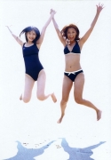 Sayumi Michishige Rika Ishikawa Black Swimsuit Black Bikini Images003