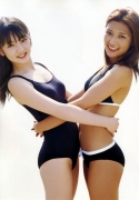 Sayumi Michishige Rika Ishikawa Black Swimsuit Black Bikini Images008