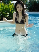Sayumi Michishige Rika Ishikawa Black Swimsuit Black Bikini Images014