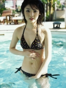 Sayumi Michishige Rika Ishikawa Black Swimsuit Black Bikini Images016