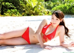 The ninth leader of Morning MusumeSei Fukumura swimsuit gravure003