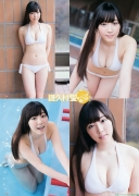 The ninth leader of Morning MusumeSei Fukumura swimsuit gravure004