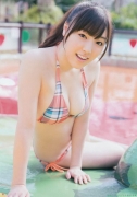 The ninth leader of Morning MusumeSei Fukumura swimsuit gravure007