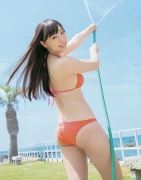 The ninth leader of Morning MusumeSei Fukumura swimsuit gravure045