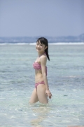 Morning Musume Chisaki Morito swimsuit bikini image at the beach006