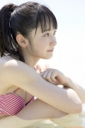 Morning Musume Chisaki Morito swimsuit bikini image at the beach009