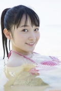 Morning Musume Chisaki Morito swimsuit bikini image at the beach010