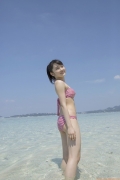 Morning Musume Chisaki Morito swimsuit bikini image at the beach011