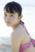 Morning Musume Chisaki Morito swimsuit bikini image at the beach012