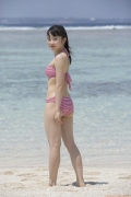 Morning Musume Chisaki Morito swimsuit bikini image at the beach016
