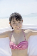 Morning Musume Chisaki Morito swimsuit bikini image at the beach017