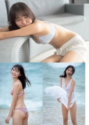 Shida Onda swimsuit bikini gravure Amazingly pure and natural active female college student 2021002