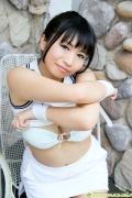 Soft Gcup body with cute double teeth Tomomi Nishibori gravure swimsuit images006