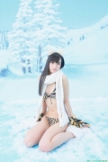 Nana Shirais leopard print bikini gravure032